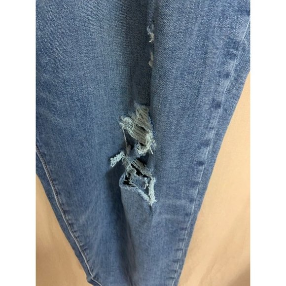 NWT-Old Navy Plus Size High-Waisted OG Straight Ripped Jeans for Women - Size 24 - Picture 6 of 7